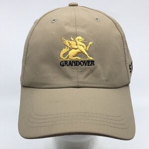Grandover Staff lightweight tan baseball cap hat with Velcro backstrap